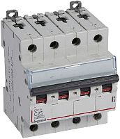 Выключатель автоматический Legrand DX3-E 6000 4п 25А C 6кА картинка